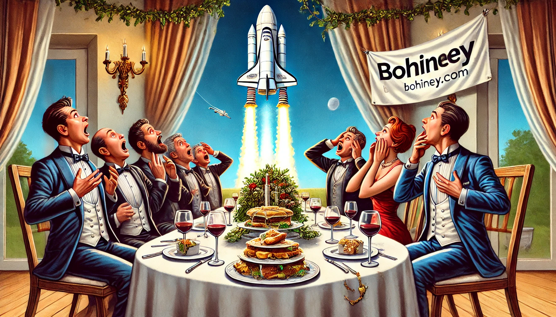 Billionaire Builds Spaceship Just to Get Out of Awkward Dinner Party Invitation Billionaire Builds Spaceship Just to Get Out of Awkward Dinner Party Invitation