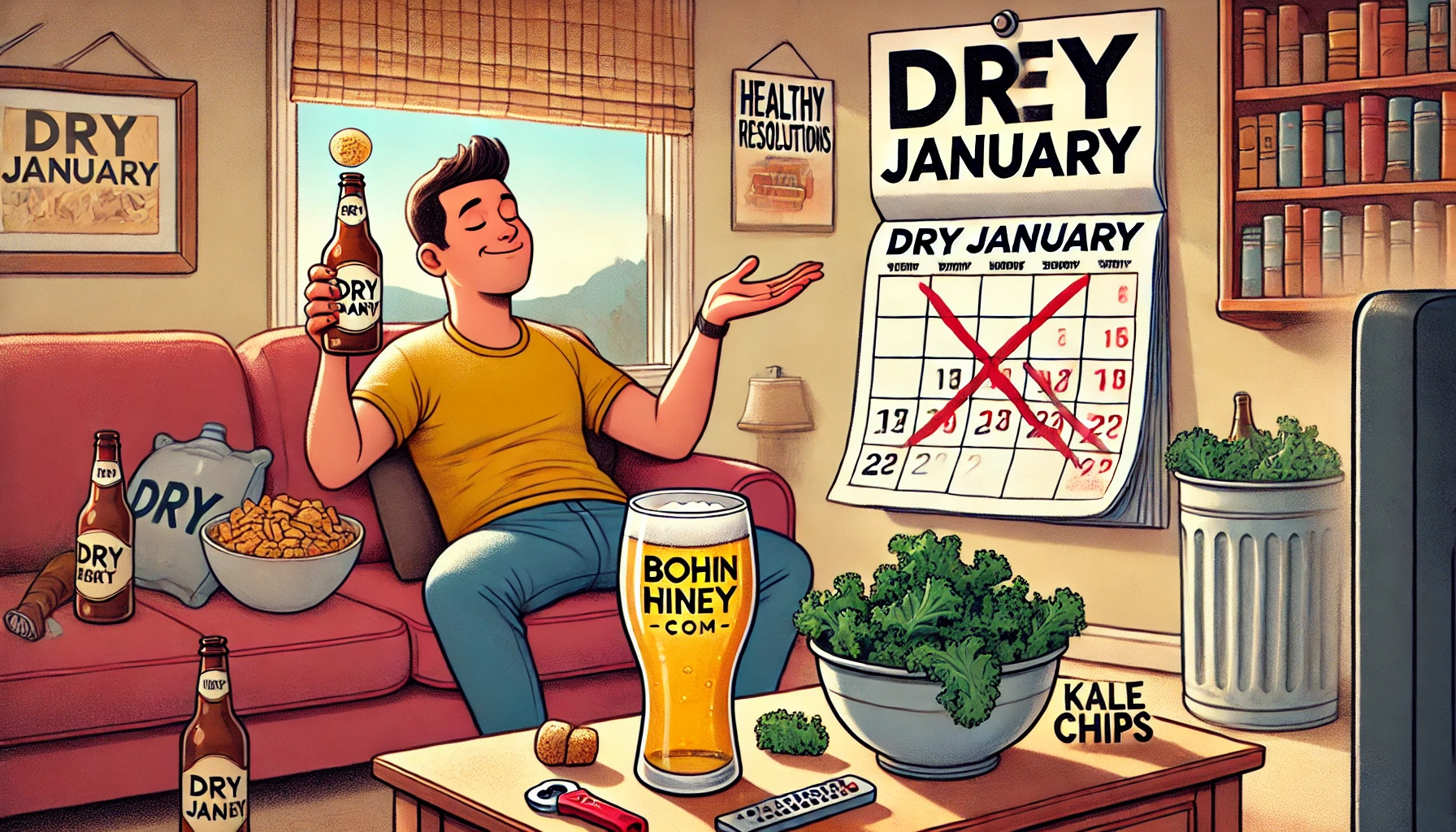 Local Man’s Attempt at Dry January Ending on January 2nd