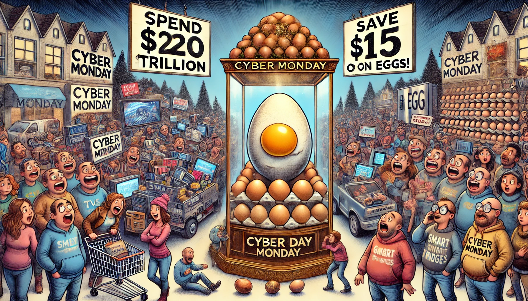 Americans Can’t Afford Eggs but Find  Trillion to Spend on Cyber Monday