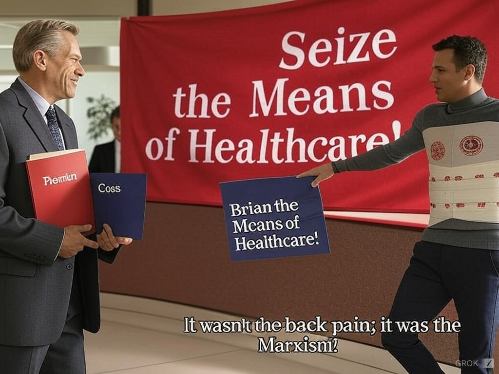 “It Wasn’t the Back Pain, It Was the Marxism!” “It Wasn’t the Back Pain, It Was the Marxism!”