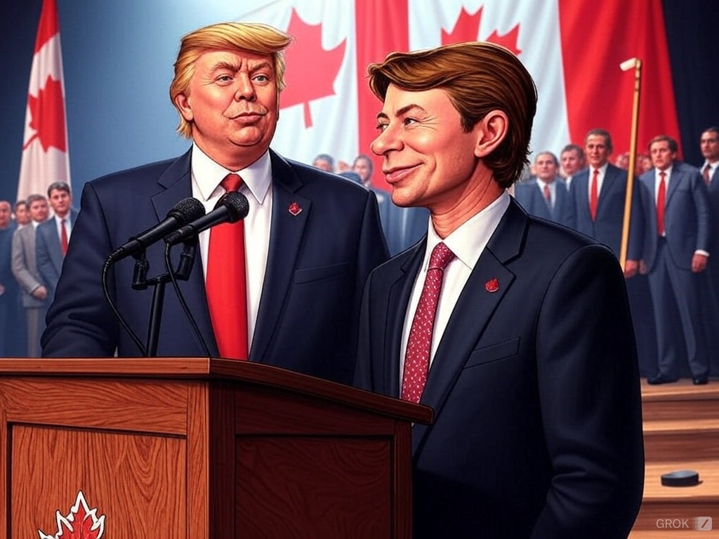 Trump Names Wayne Gretzky as Governor of Canada