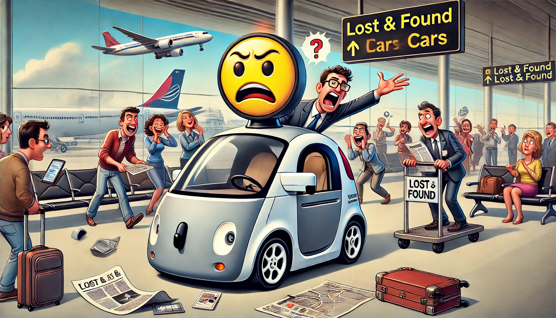 Tech entrepreneur trapped in circling self-driving car