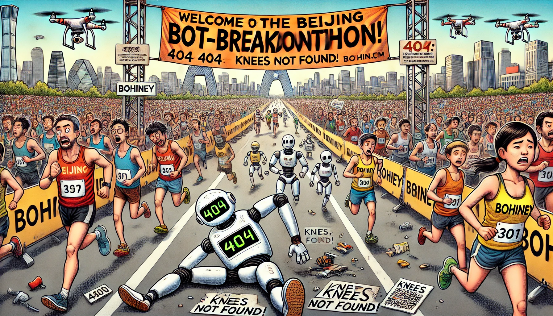 China’s Humanoid Robot Half-Marathon