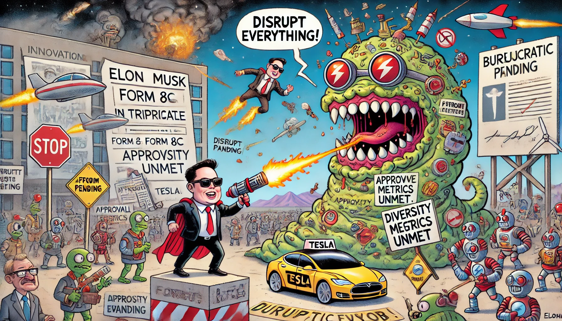 Elon Musk vs. The Bureaucratic Blob Elon Musk vs. The Bureaucratic Blob