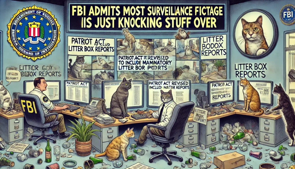 FBI Admits Most Surveillance Footage Is Just Cats Knocking Stuff Over ...