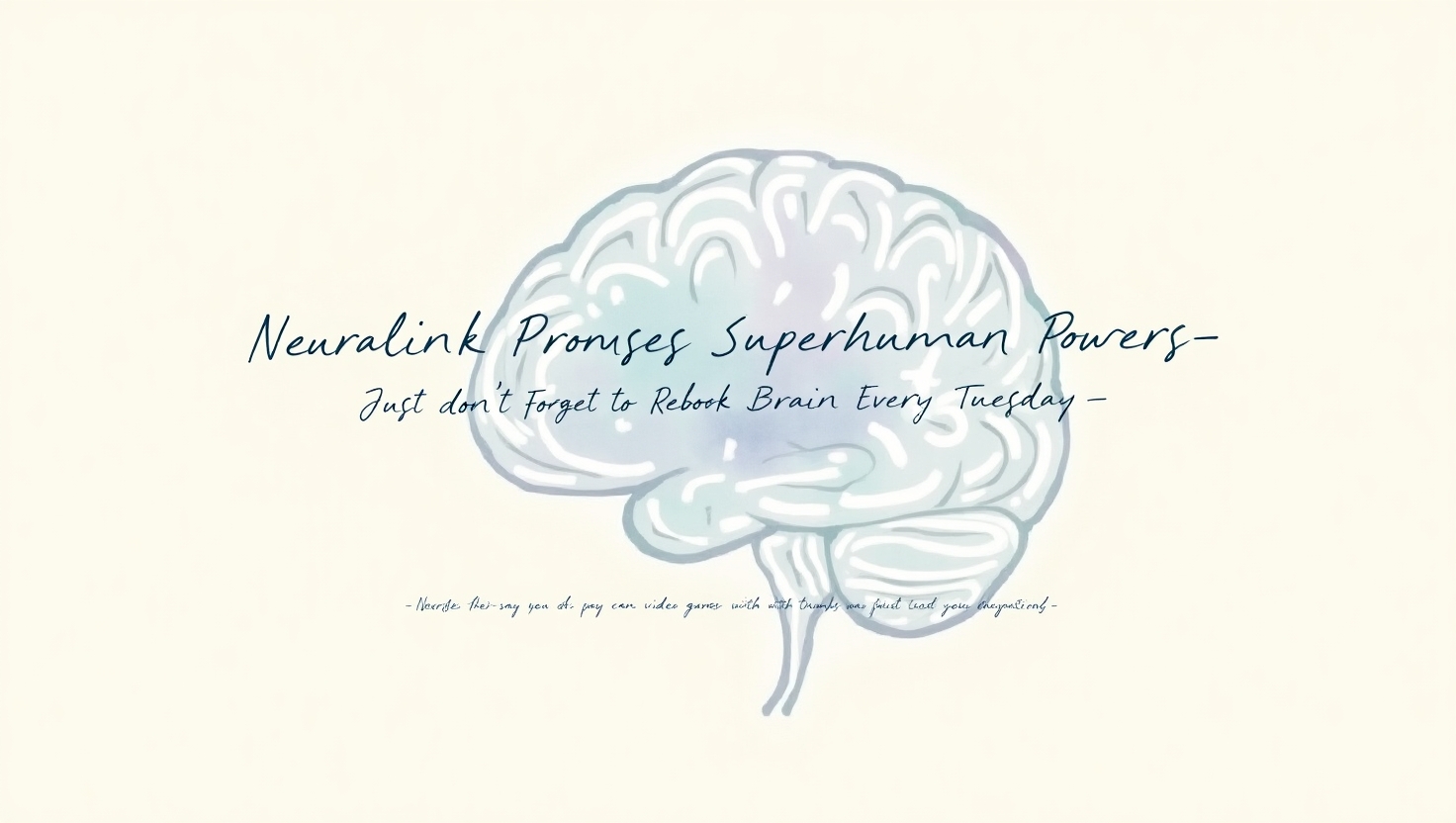 Neuralink: For Entertainment Purposes Only