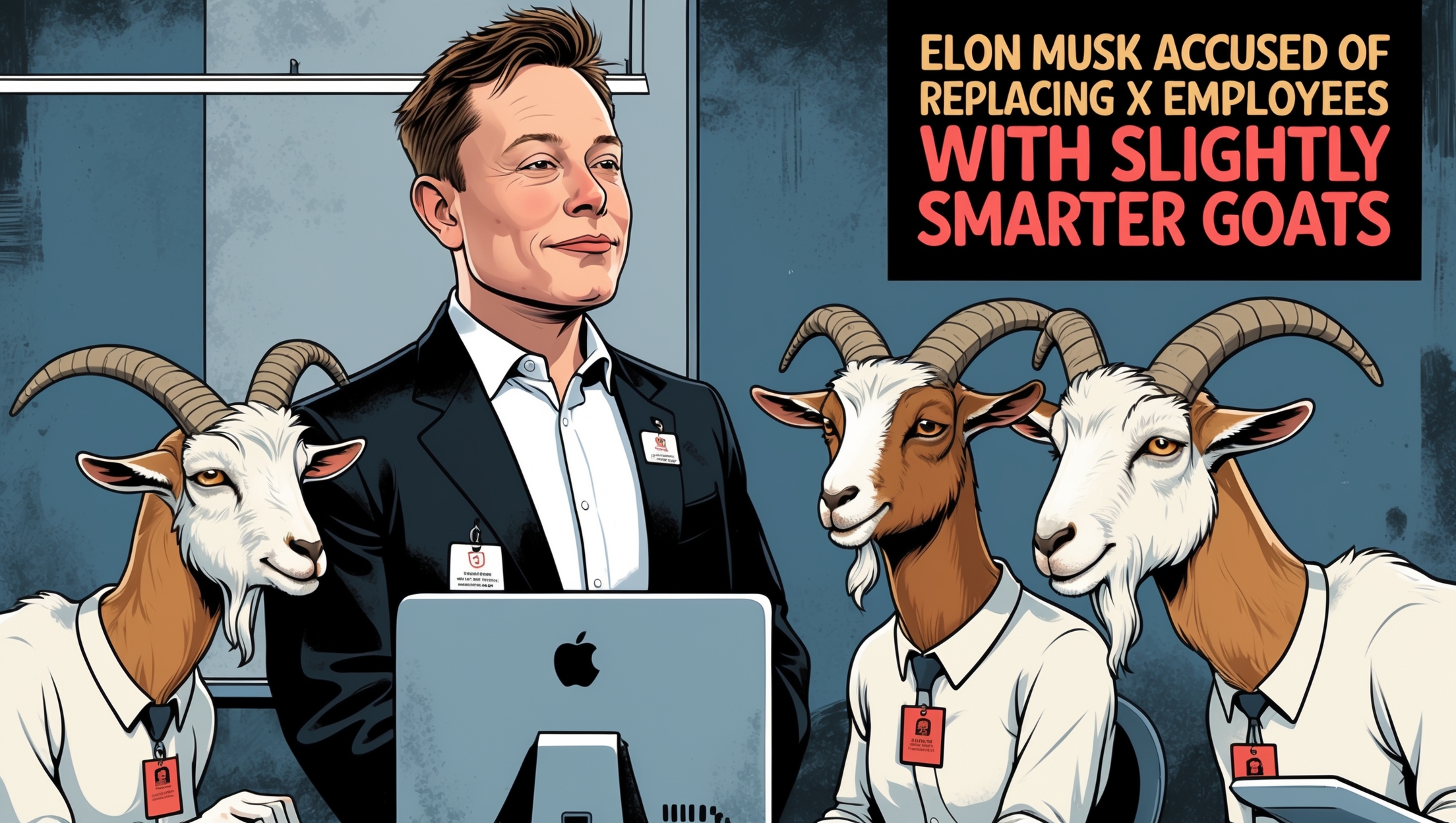 Elon Musk Accused of Replacing X Employees