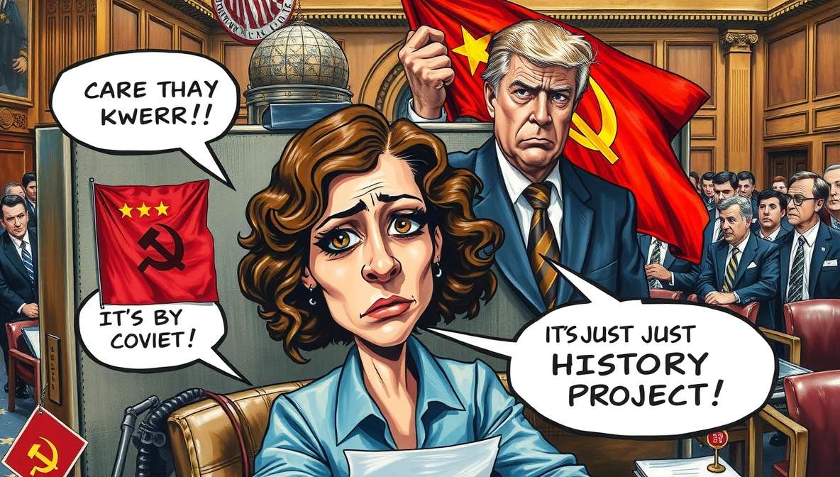 Capitol Investigates Soviet Flag in AOC Staffer’s Cubicle