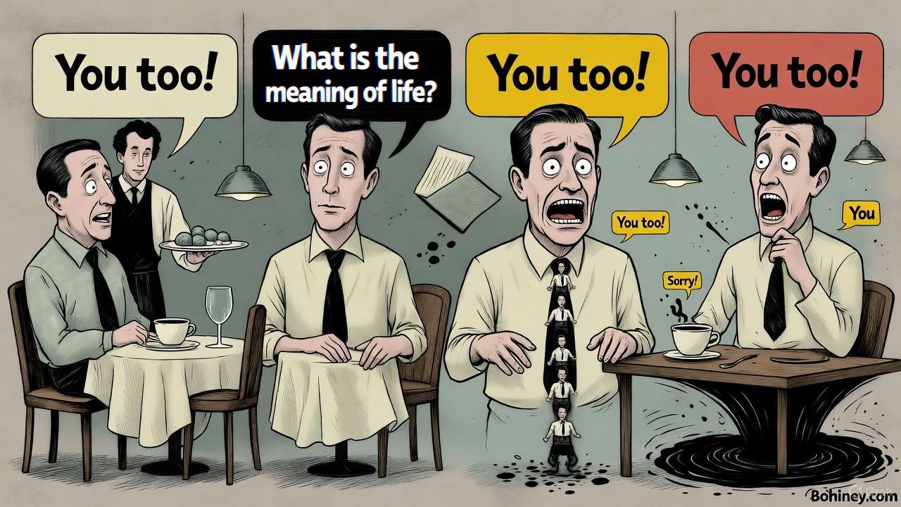 Waiter Sparks Existential Crisis