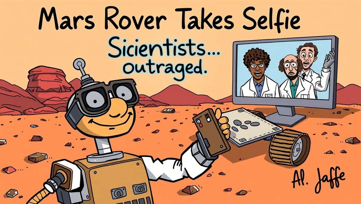 Mars Rover Takes Selfie Scientists Outraged