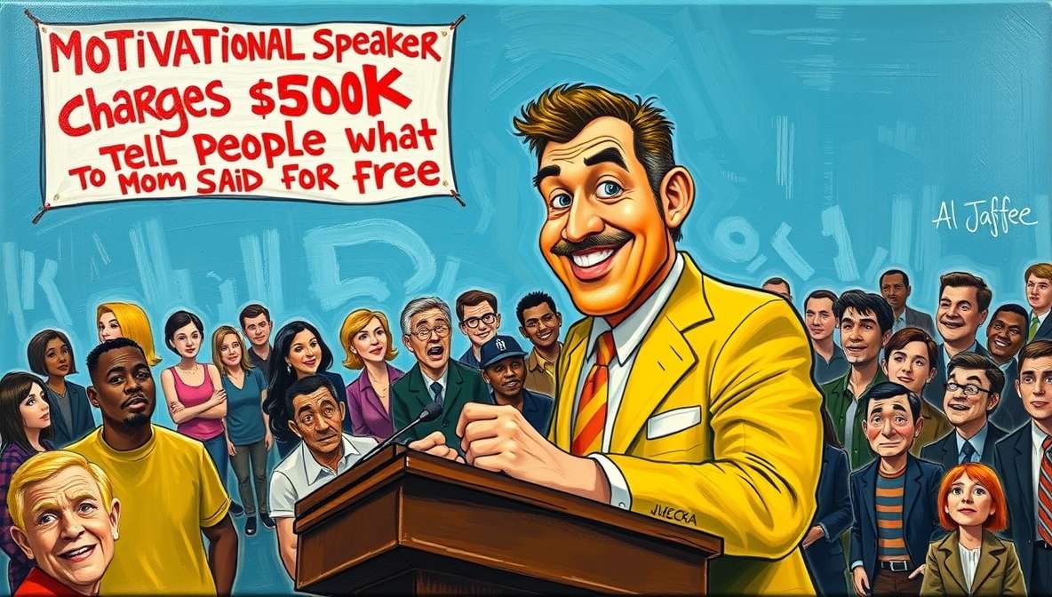Motivational Speaker Charges K to Tell People What Their Mom Said for Free