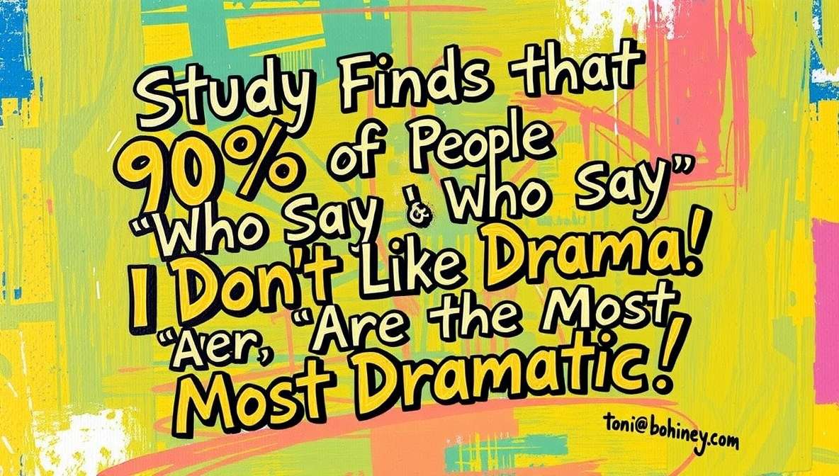 People Who Hate Drama Are Actually Most Dramatic, Study Confirms