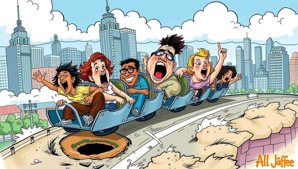 City Replaces Potholes with Miniature Roller Coasters City Replaces Potholes with Miniature Roller Coasters