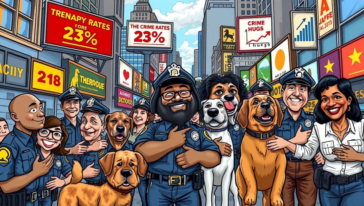 City Replaces Police with Therapy Dogs