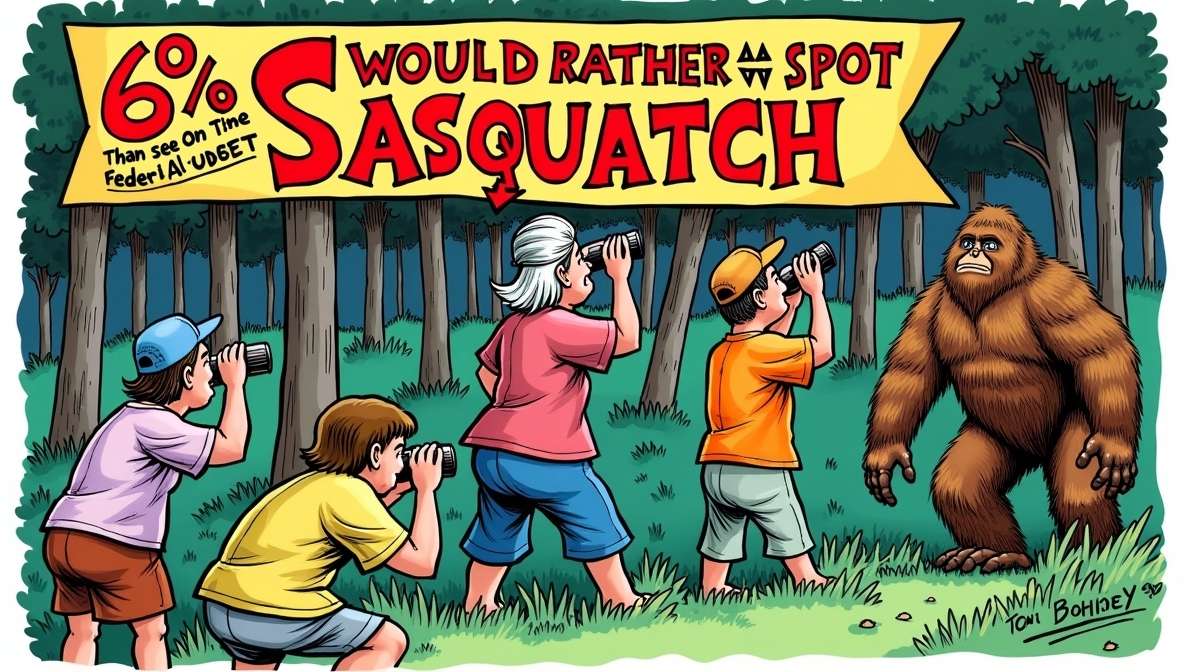Americans Believe in Bigfoot Over Congress Passing Budget