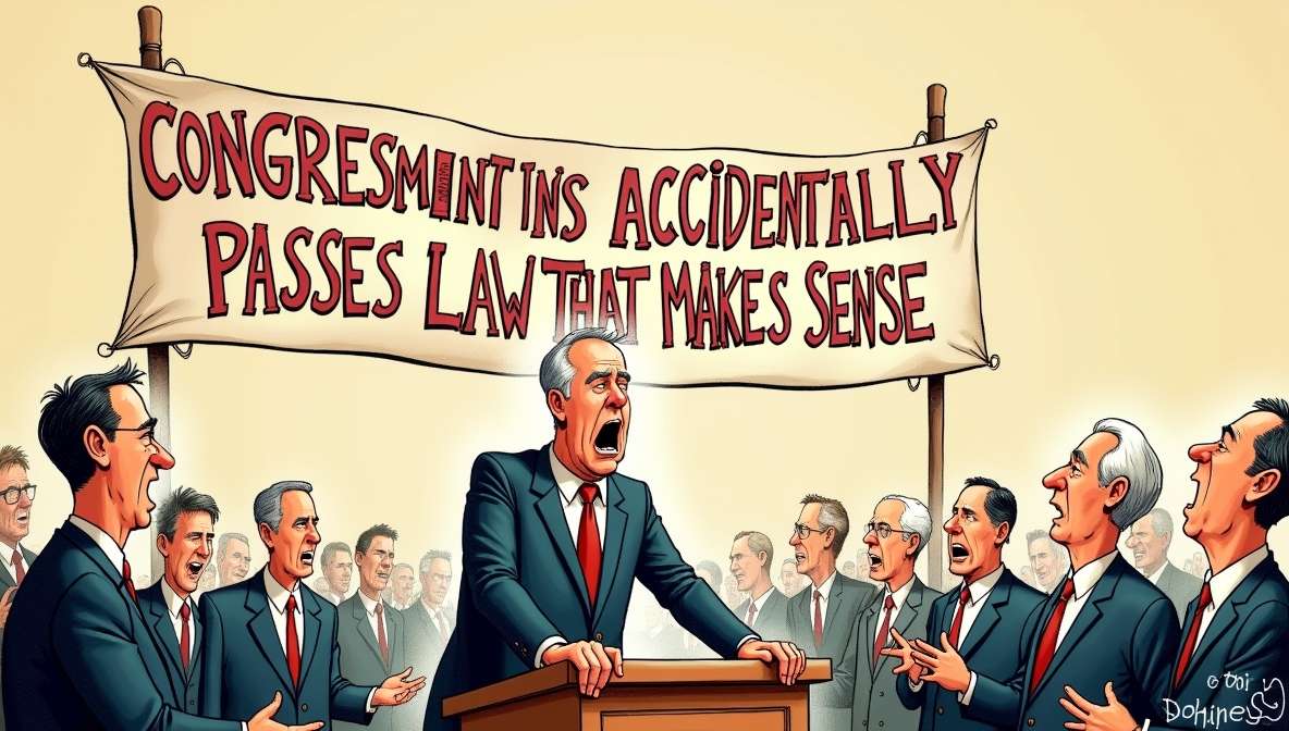 Congressman Accidentally Passes Law That Makes Sense