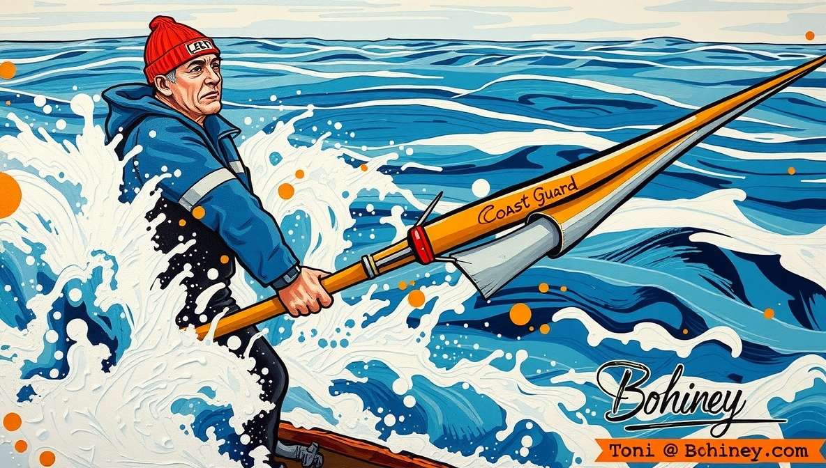 White House Unveils Plan to Replace Coast Guard with One Guy Holding a Very Large Harpoon