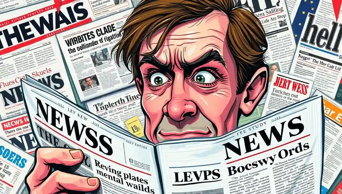 Study Finds Reading the News Backwards Improves Mental Health, Lowers Expectations