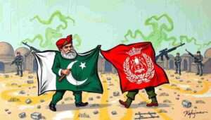 Military aircraft conducting operations along Pakistan-Afghanistan border during escalation