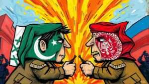 Pakistan Defense Minister Khawaja Asif making statement about Afghanistan relations on social media