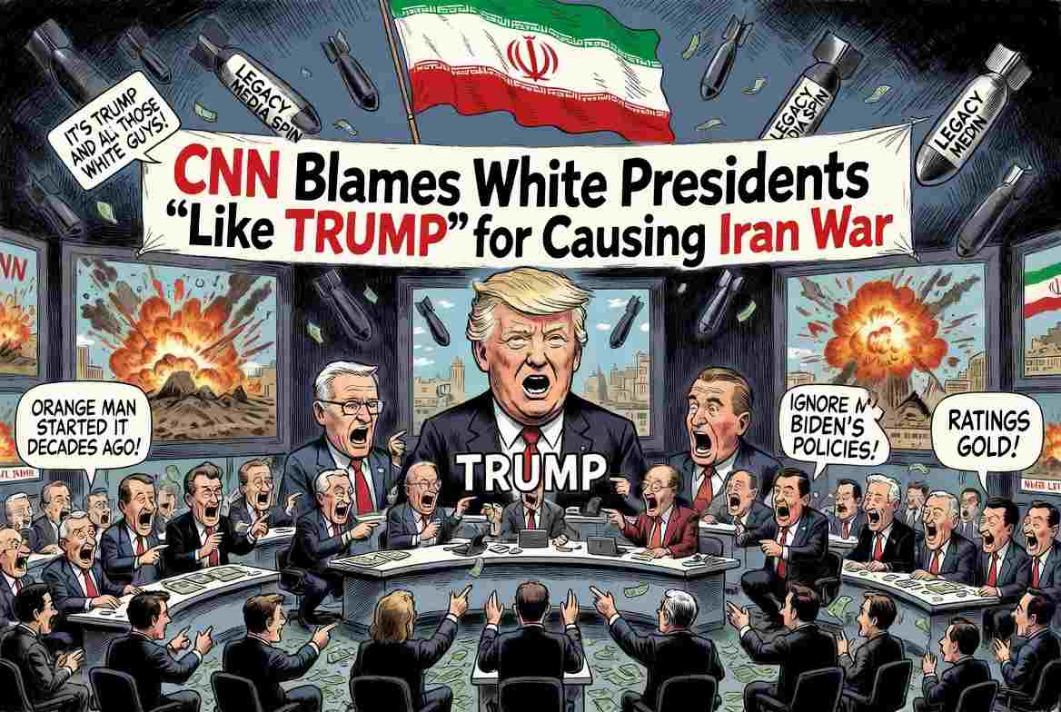 CNN Blames White Presidents “Like Trump” for Causing Iran War
