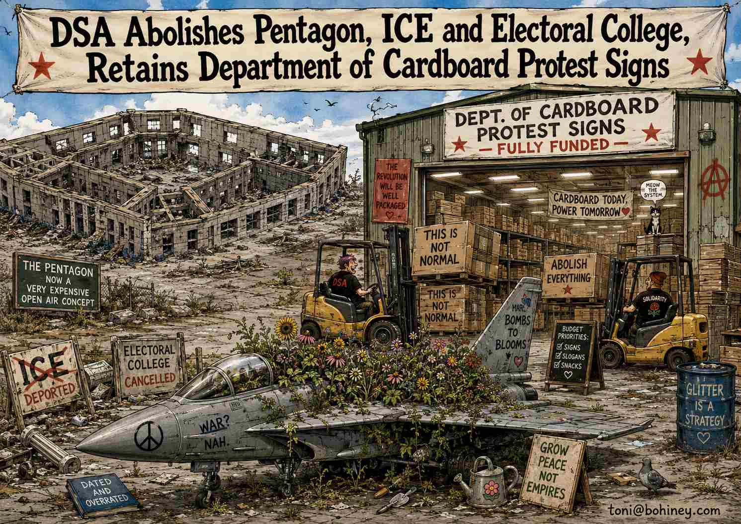 DSA Abolishes Pentagon, ICE and Electoral College