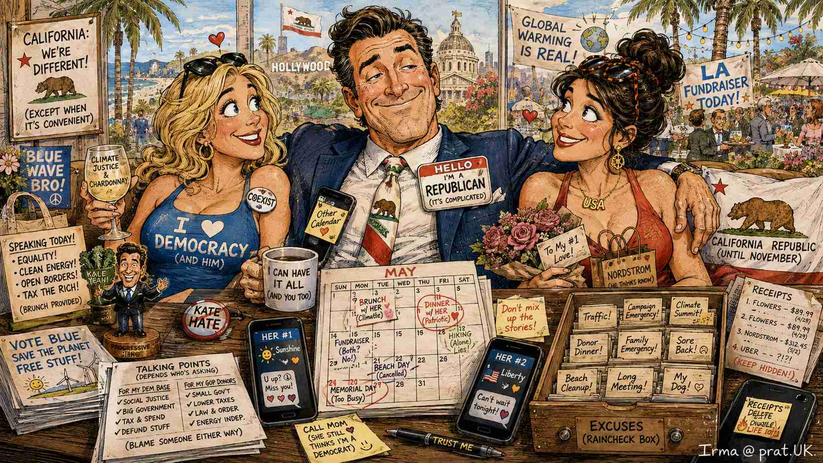 Heath Flora: Democrat With Two Girlfriends and a Republican Name Tag Heath Flora: Democrat With Two Girlfriends and a Republican Name Tag
