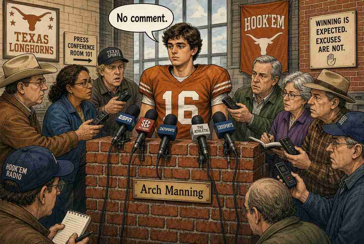 Press Turns Arch Manning Into Brick Wall