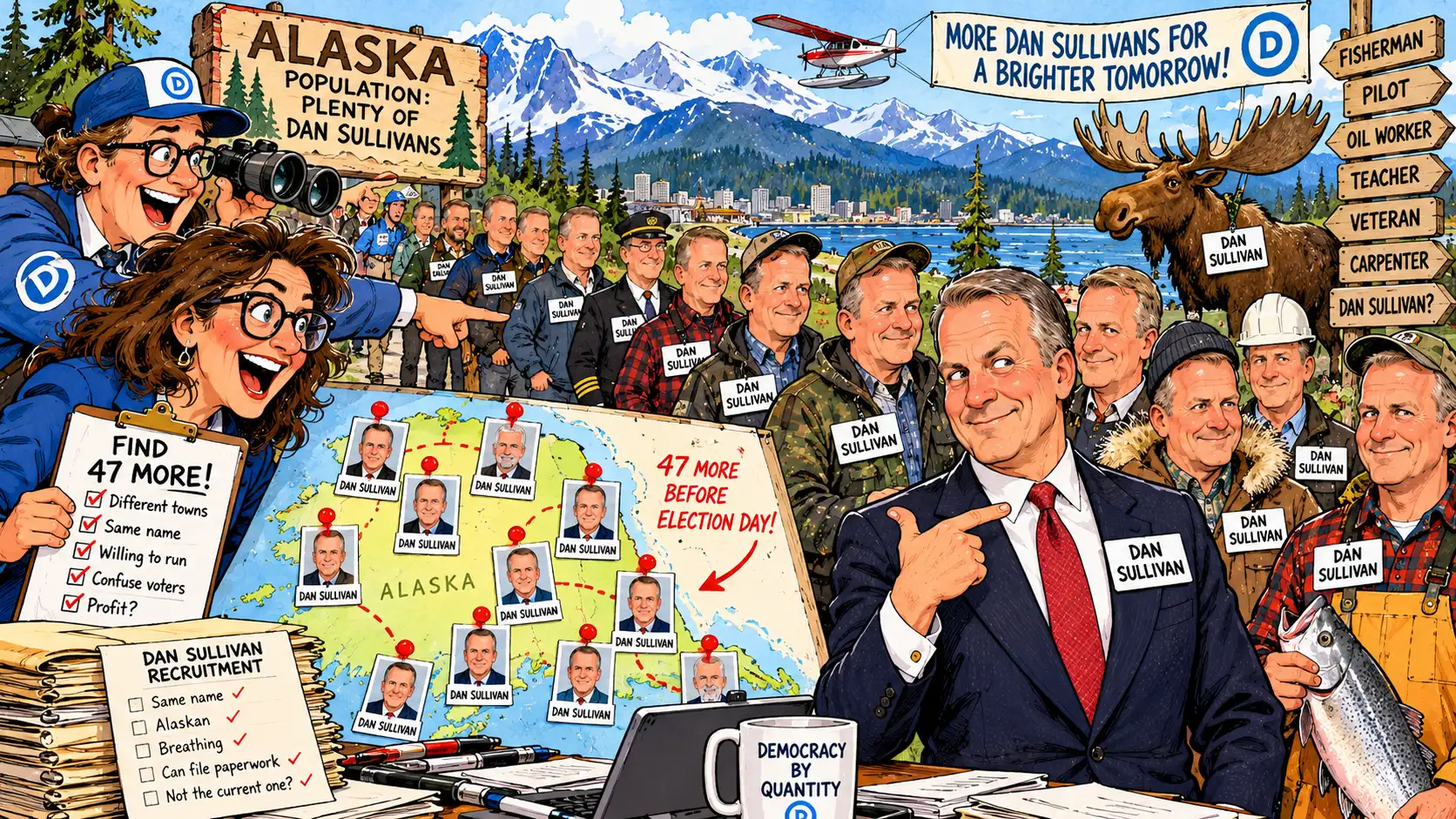 Alaska Democrats Find Another Dan Sullivan