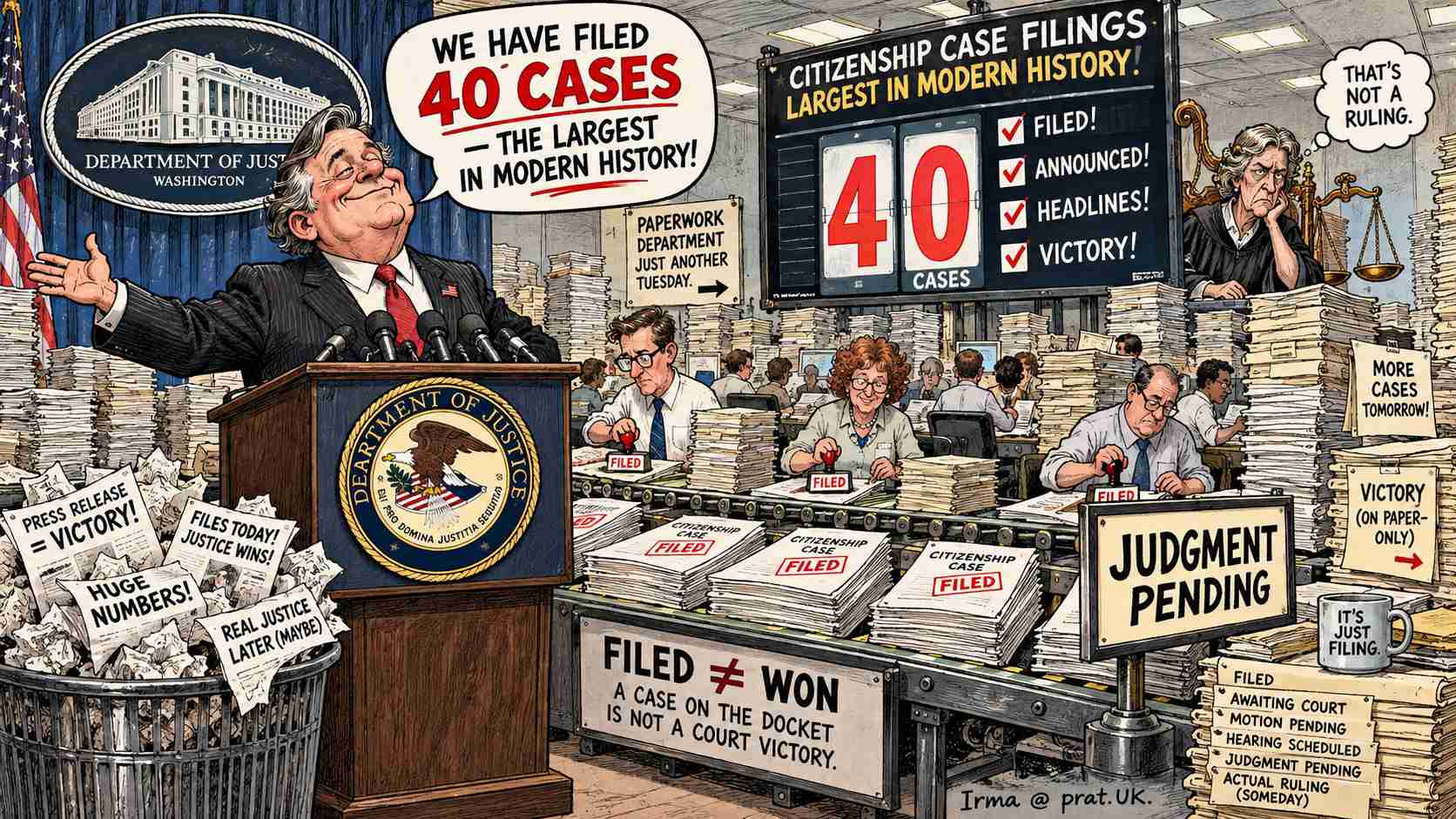 Justice Department Files 40 Denaturalization Cases, Calls It Largest Effort in Modern History, Paperwork Department Calls It Tuesday Justice Department Files 40 Denaturalization Cases, Calls It Largest Effort in Modern History, Paperwork Department Calls It Tuesday