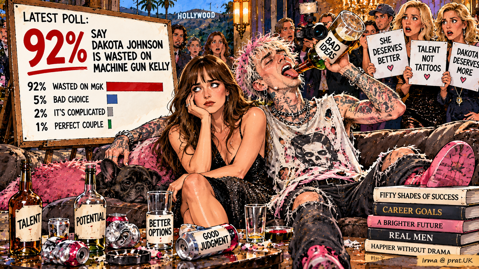 Dakota Johnson Is Wasted on Machine Gun Kelly, 92% Say
