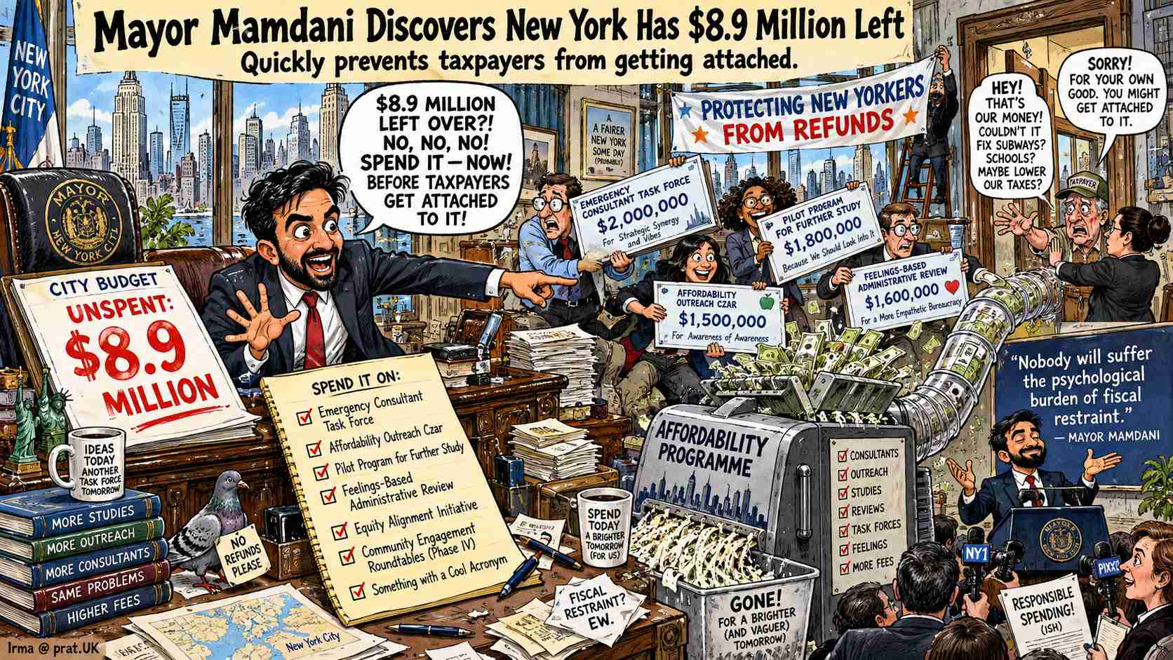 Mamdani Discovers New York Has .9 Million Extra Too Spend