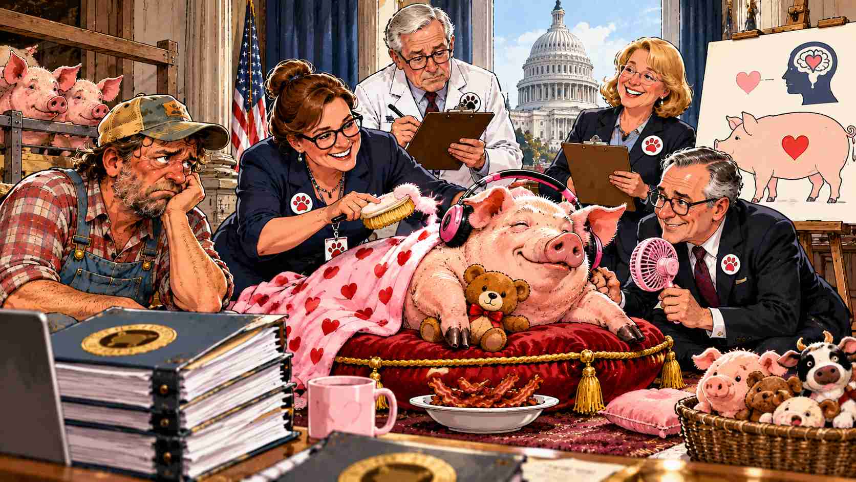 Washington Demands Emotional Support for Bacon