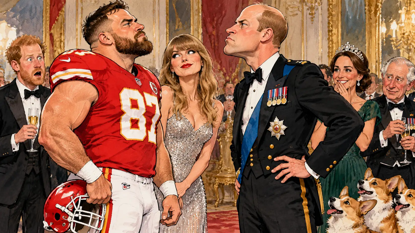Travis Kelce Stands His Ground Against Prince William Travis Kelce Stands His Ground Against Prince William